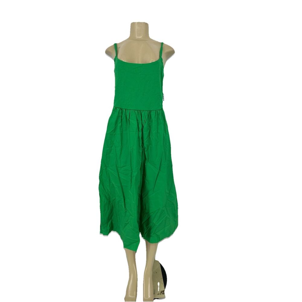 Old Navy Bright Green Spaghetti-Strap Midi Dress